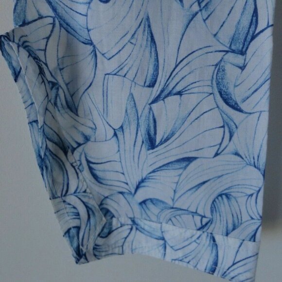 NWT TORY BURCH White Ellora Blue Multi Cotton Stephanie Tunic Blouse Top Small - Picture 4 of 6